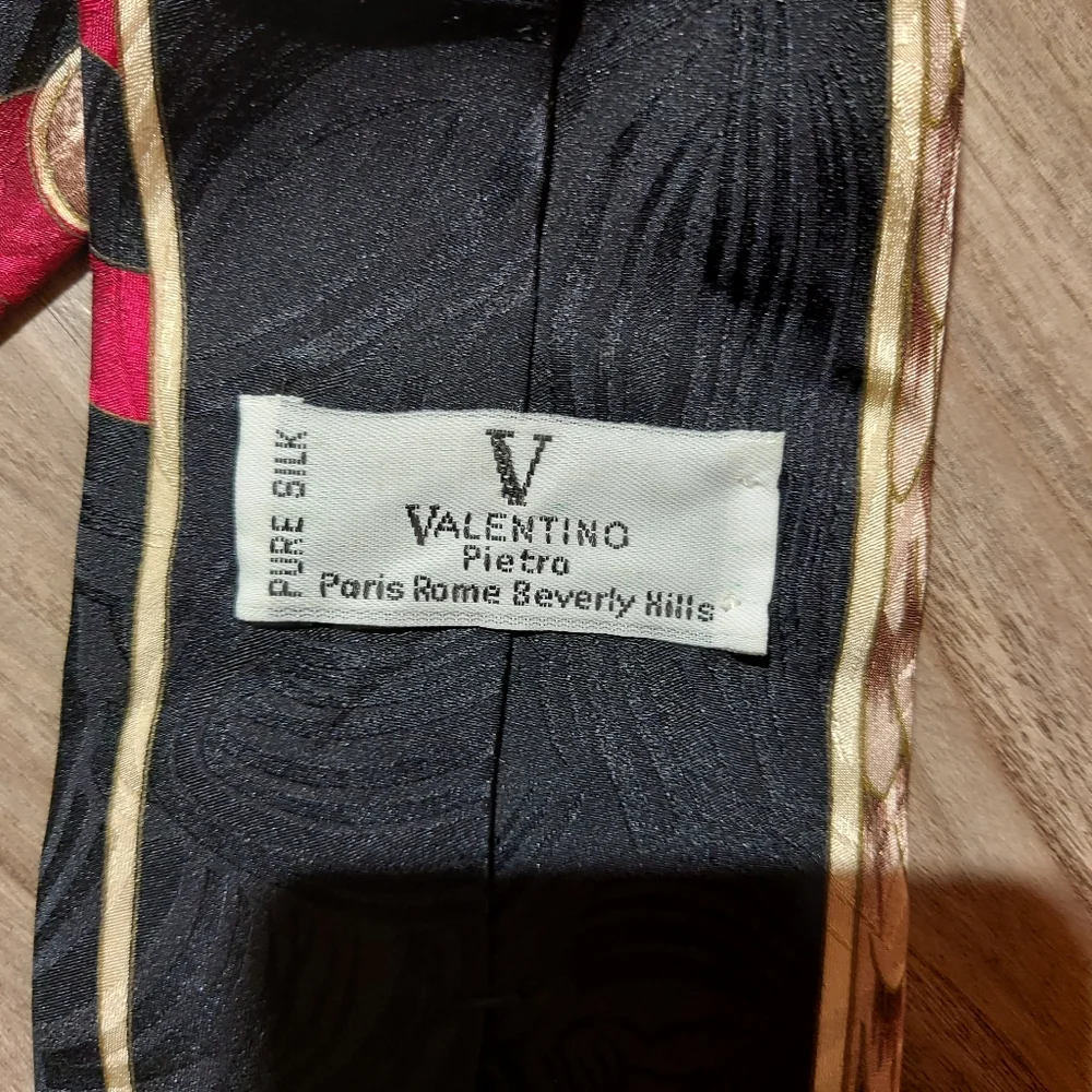Valentino pietro silk tie